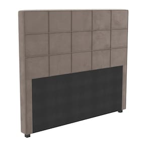 Cabeceira Estofada Casal 140cm Multimóveis Cr35160 Cinza Cinza