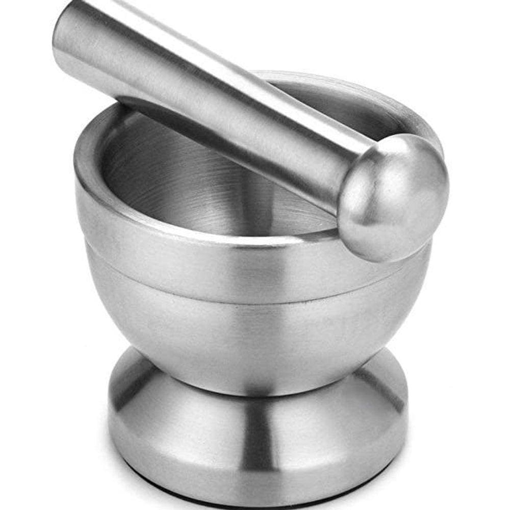 Pilão Com Socador Inox
