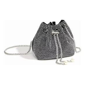Clutch Elegante com Strass Bolsinha para Festas 22x16x8cm