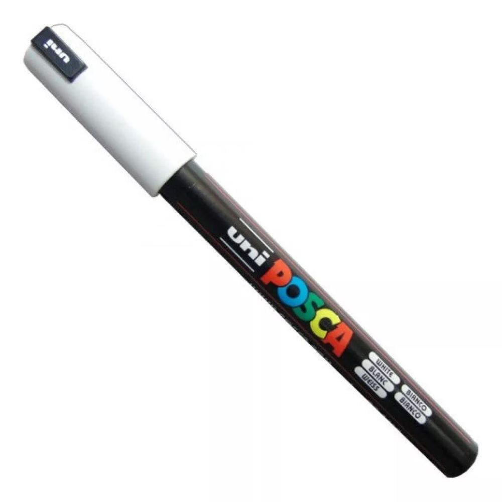 Caneta Posca Uni Ball PC-3M Preto Ponta 0,9 1,3mm