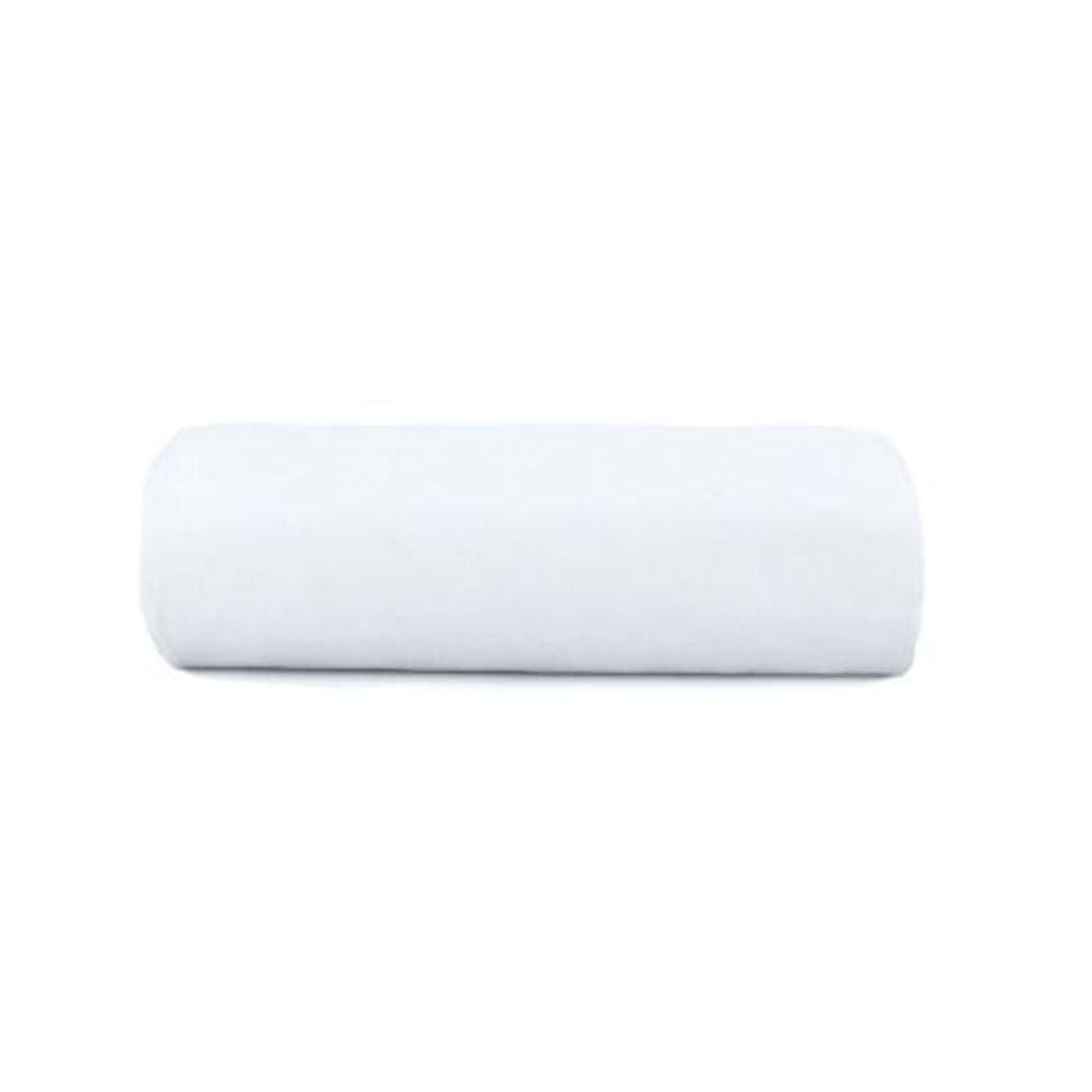 Lençol com Elástico Casal Malha Fio Penteado 100% Algodão - Branco - Altenburg