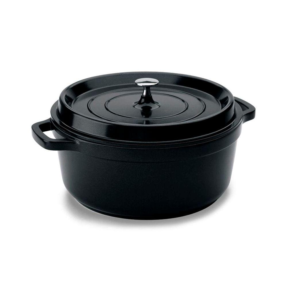 Caçarola Hercules Revestimento Ceramico Indução Preta 4,3L 25,4X11CM