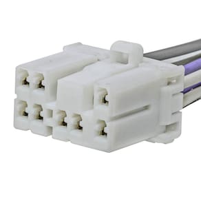 Chicote Tacógrafo Trava Central 8 Vias Fêmea Branco - Rainha das Sete - ETE7884