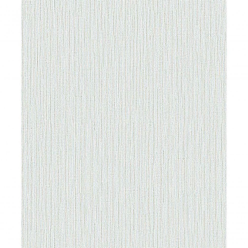 Papel De Parede Importado Listras Vertical Creme, Azul E Dourado.