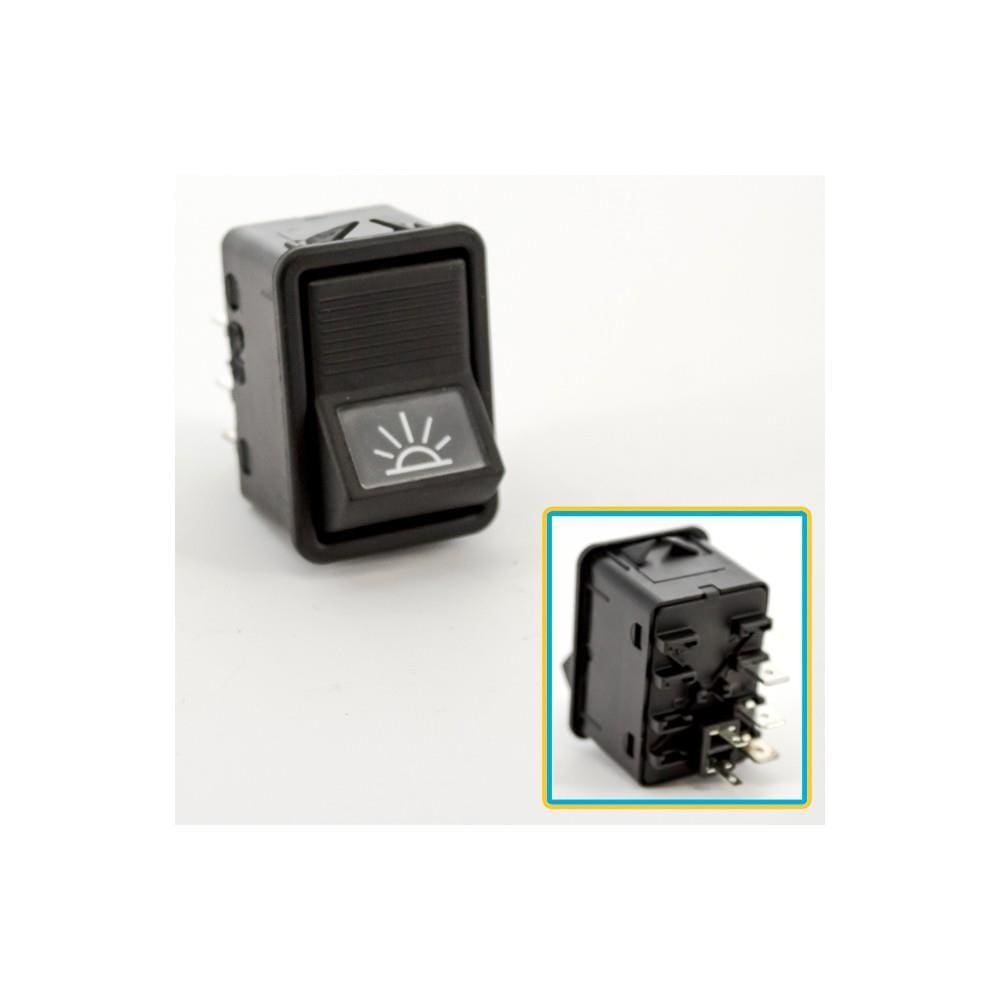 Interruptor Iluminação do Motorista Mercedes Caminhões Ônibus 24 Volts - Kostal - 3833160