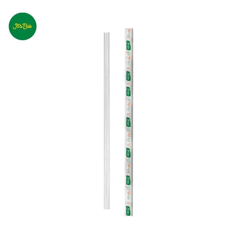 Canudo Bio Fast Food Sache Papel 8 Mm Cristal Pp C/ 250 Un