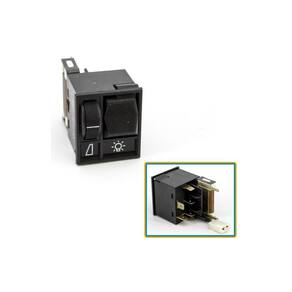 Interruptor Luz Farol Del Rey 1988 a 1991 Pampa 1988 a 1997 Com Reostato Led Verde - Kostal - 4201030