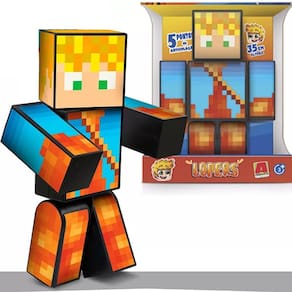 Boneco Lopers Youtuber Minecraft 35CM ALGAZARRA Brinquedos