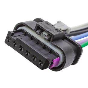 Chicote Motor Atuador Fechadura Porta Audi Volkswagen 6 Vias Fêmea - R7 - ETE5535