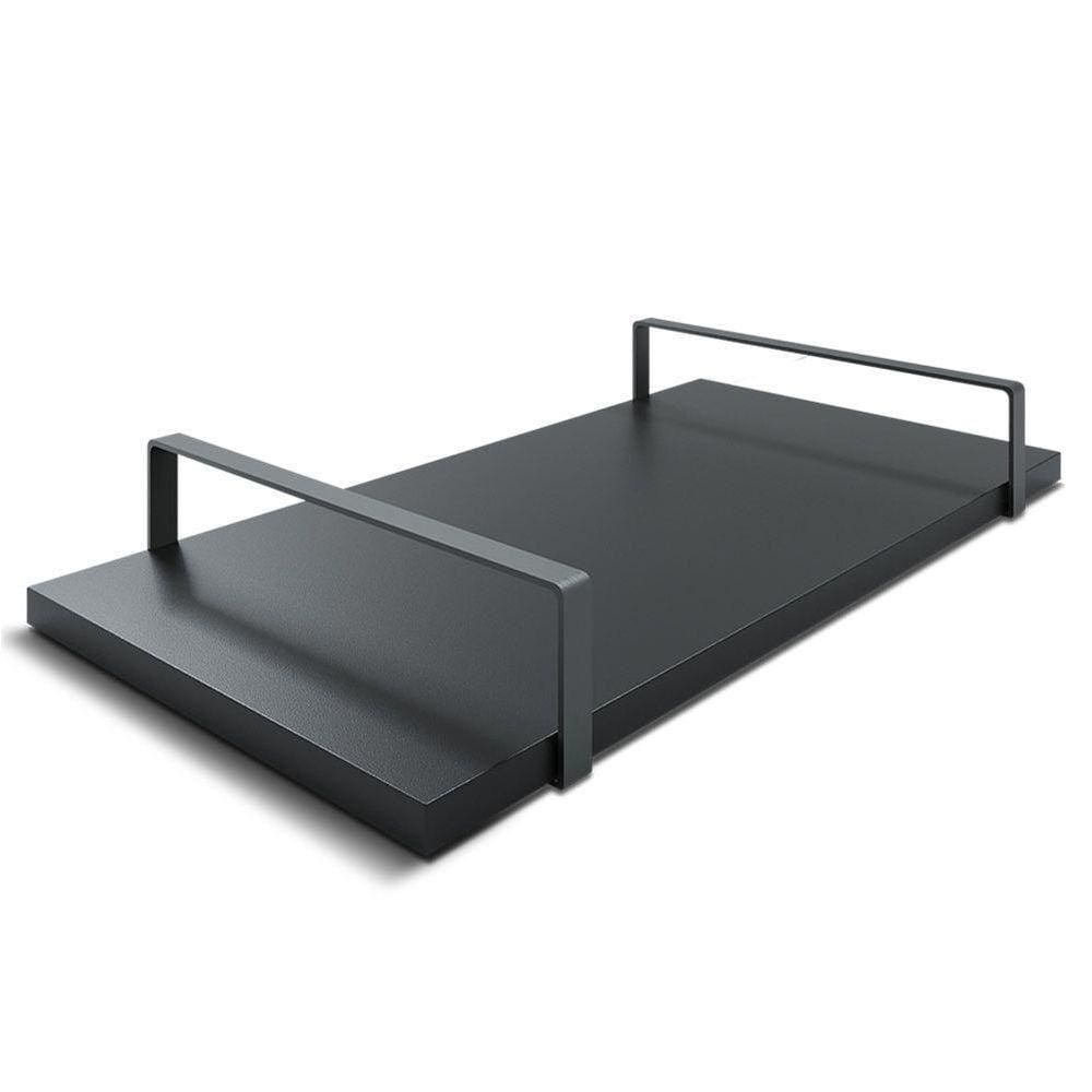 Bandeja Decorativa 25x50cm Borda Infinita Alça Preta