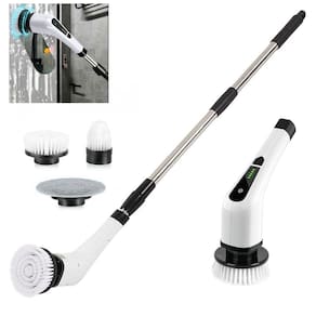 Escova de Limpeza Eletrica 25W Sem Fio Bateria Recarregavel Potente Esfregrao Giratorio Casa Piso Azulejo Polimento Carro