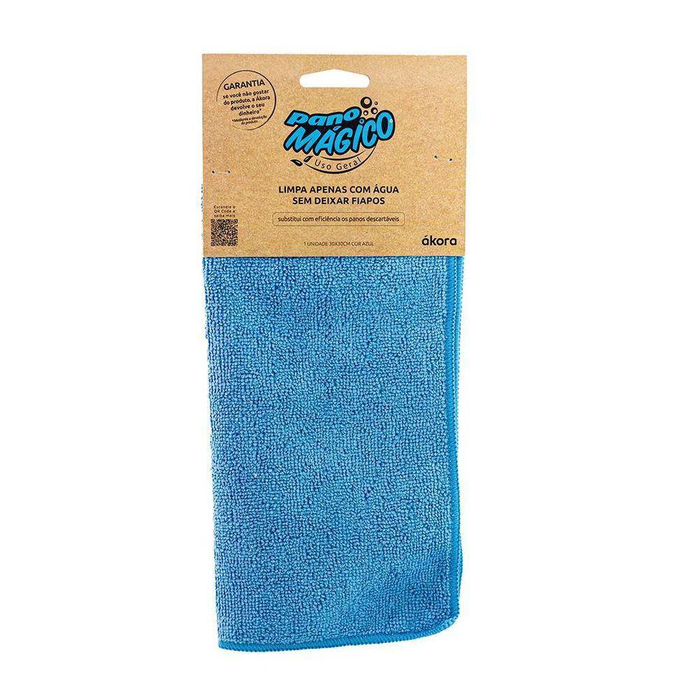 Pano Mágico Uso Geral Azul 30x30cm - AKORA