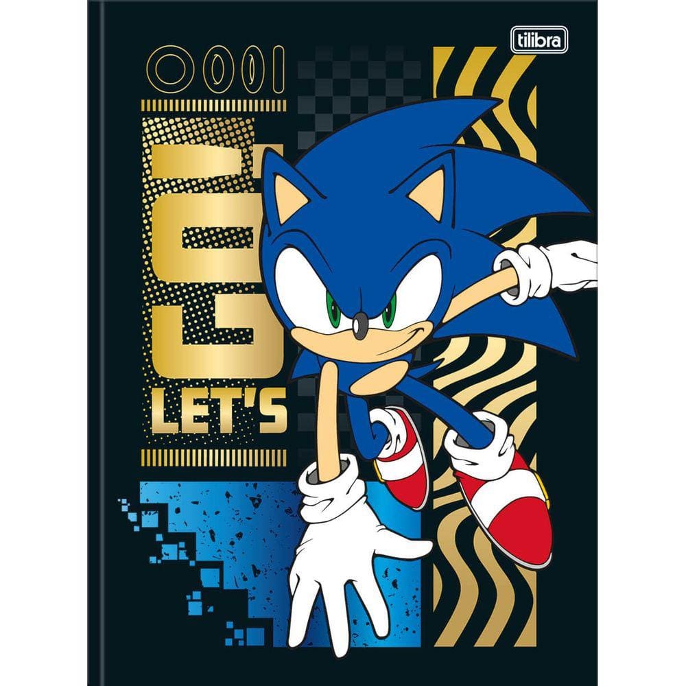 Caderno Brochura Costurado Grande Capa Dura Sonic 48 Folhas - Tilibra