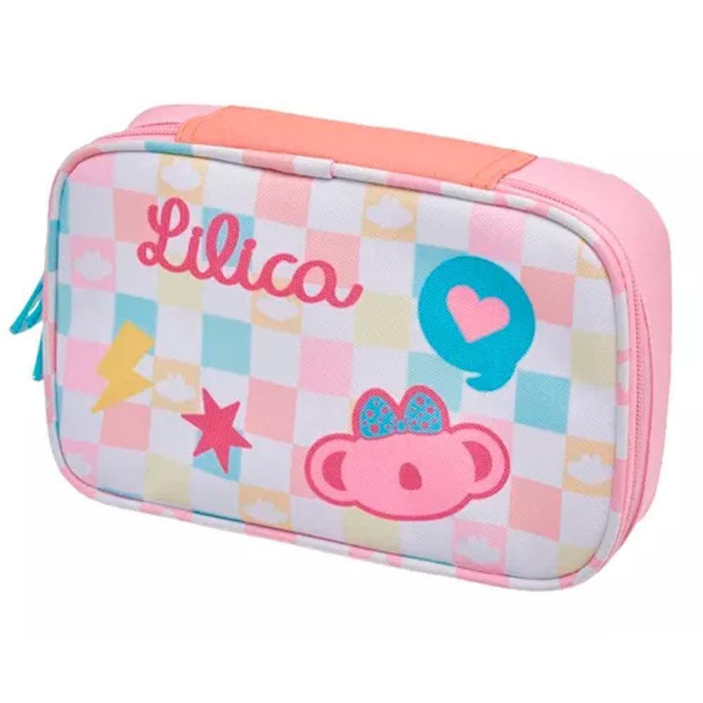 Estojo Box Lilica Ripilica Rosa - Pacífic 24x16x06cm