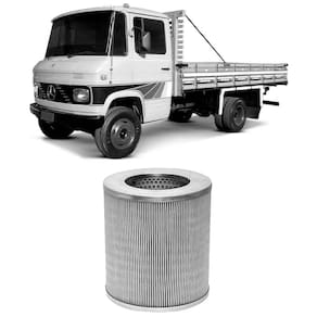 Filtro Óleo Mercedes Benz 708 Om314 87 A 89 Metal Leve
