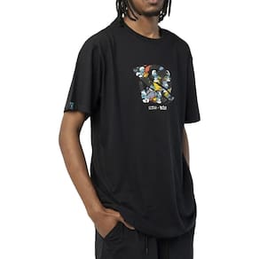 Camiseta Lost Smurfs Saturn SM24 Masculina Preto