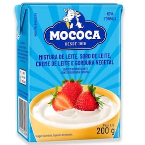 6 Creme De Leite Mistura De Leite Mococa 200g
