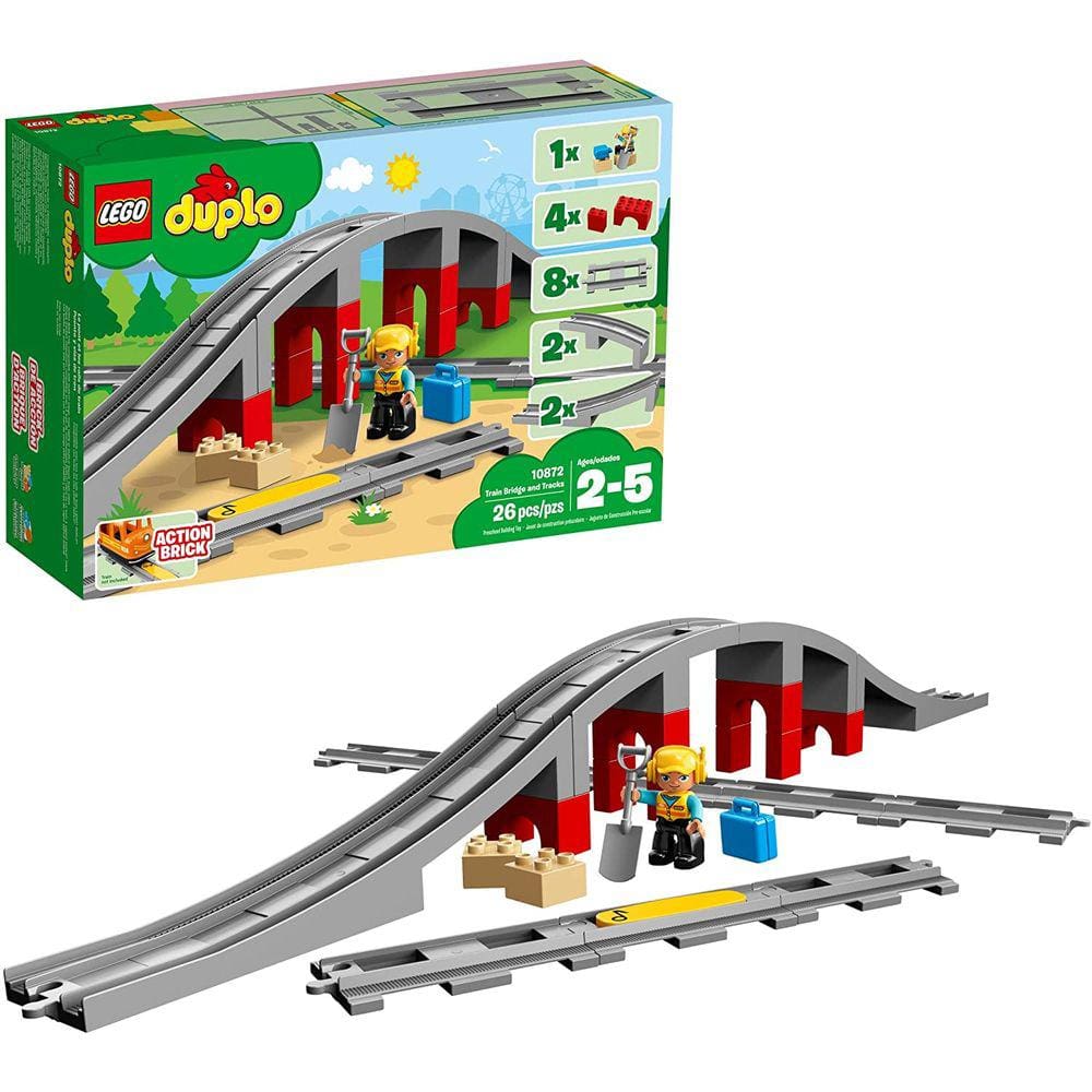 Ponte e trilhos do trem DUPLO