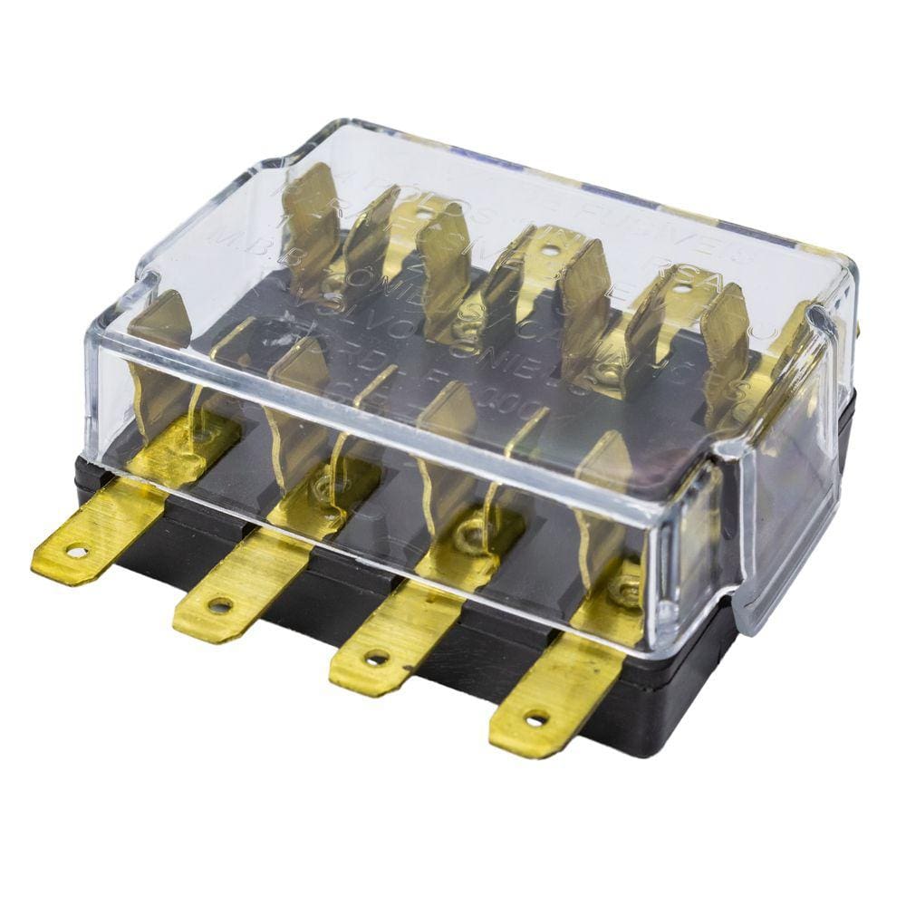 Caixa Porta Fusível Vidro CBT Ford F1000 Mercedes Volvo 4 Polos - R7 - ETE7310