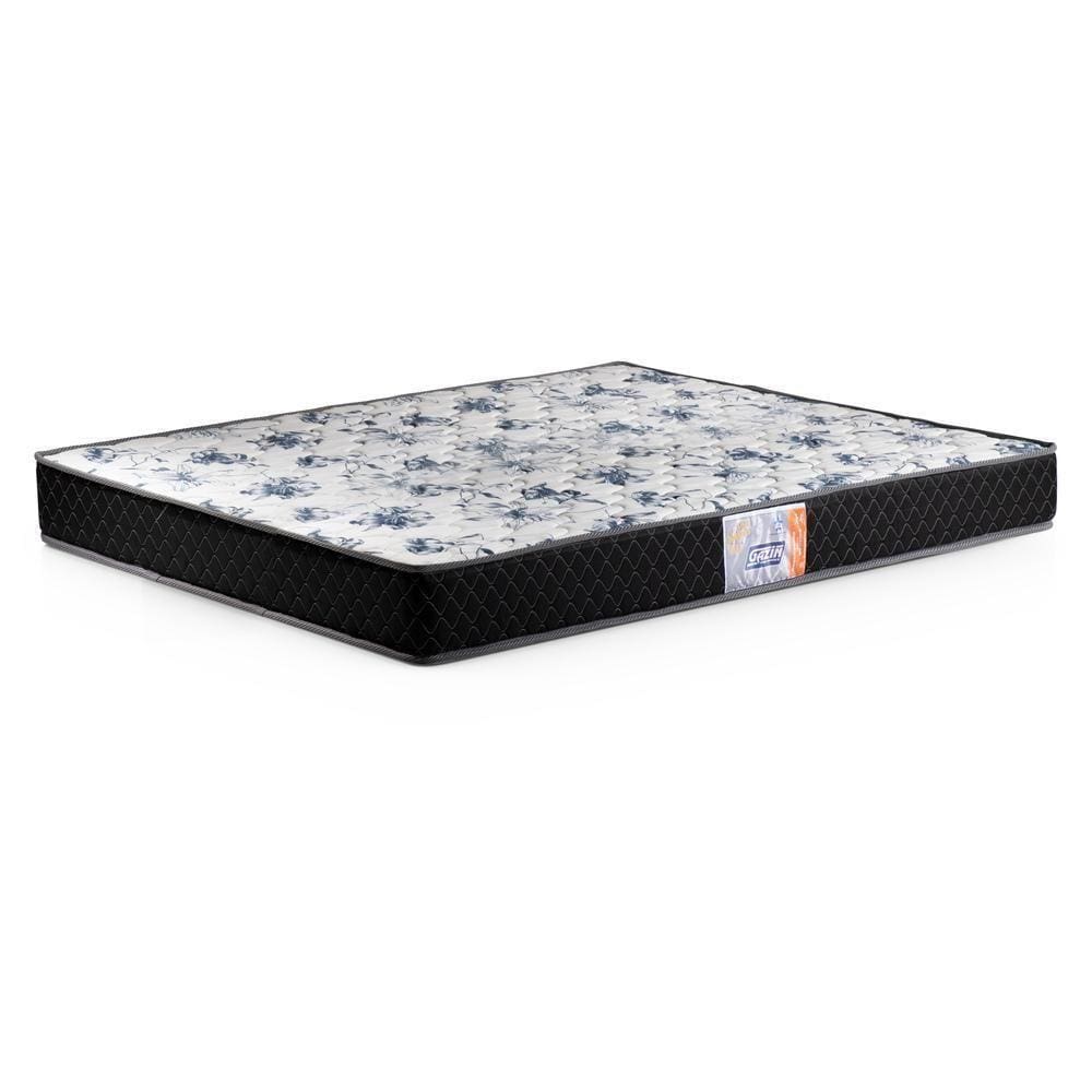 Colchão Casal Gazin 138x15x188cm - Espuma D33 Cr408e Preto/branco