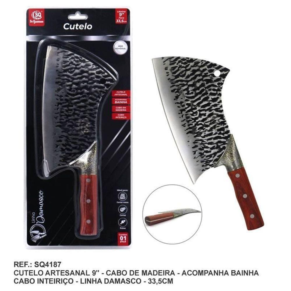 Cutelo Artesanal 9 Linha Damasco Sq-4187