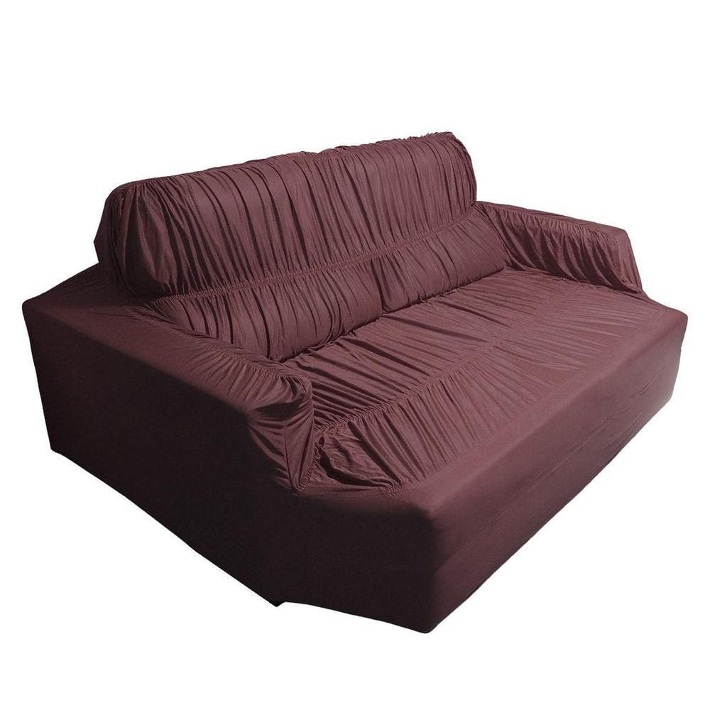 Capa Sofá Retrátil 2 Lugares Elasticada 100% Poliéster