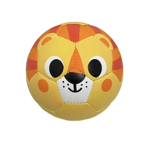 Bola Futebol Infantil Bebê Leão 13cm TPU Borracha Atóxico