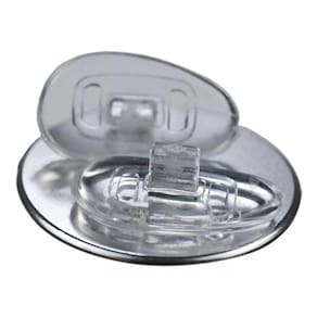Plaqueta Óculos Silicone 13mm Transparente