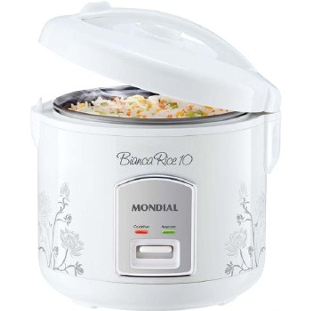 Panela Eletrica ARROZ Mondial 10 Xicaras 700W - PE-10 Branco 220 VOLTS