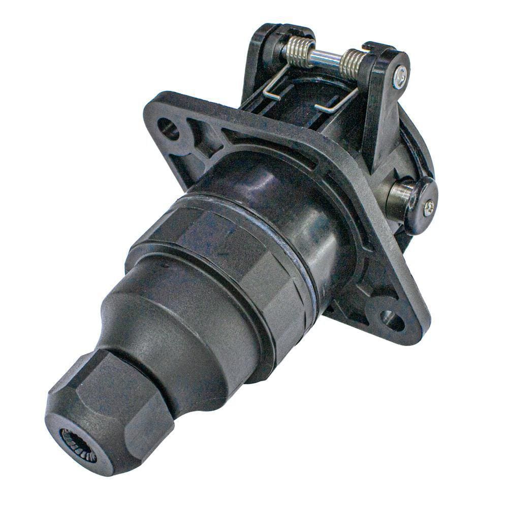 Tomada Elétrica para Engate Redonda 15 Polos Fêmea Abs Iluminação Rastreador Bivolt - DNI8398