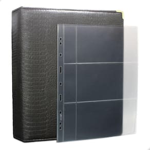 Álbum Fichário 50 Folhas Cédulas 3 Espaços Aba 32x24 Cobra Fosco G
