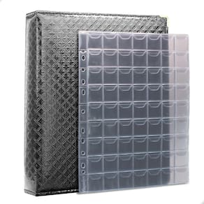 Álbum Fichário 10 Folhas para 630 Moedas 32x24 Cobra Fosco G