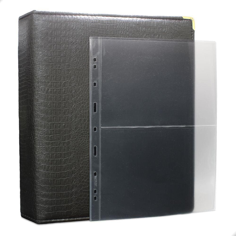 Álbum Fichário 50 Folhas Cédulas 2 Espaços 32x24 Cobra Fosco G