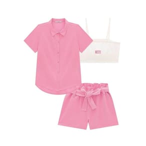 Conjunto Camisa Top e  Shorts 65698 Lilimoon