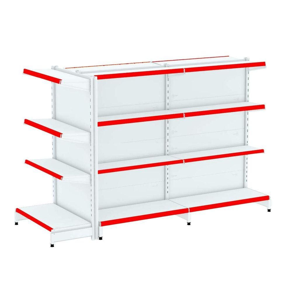 Gondola Centro 1,37 Amapa FIT Kit 2 Metros 1 Ponta Branco PE V - Amapá