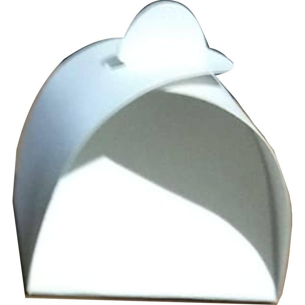 Caixa Bem Casado Branca 5x5x5 cm 100 unidades Lisa