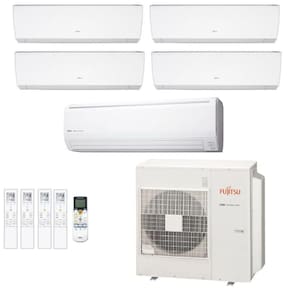 Ar-Condicionado Multi Split Inverter Fujitsu 45.000 (4x Evap HW 9.000 + 1x Evap HW 24.000) Quente/Frio 220V