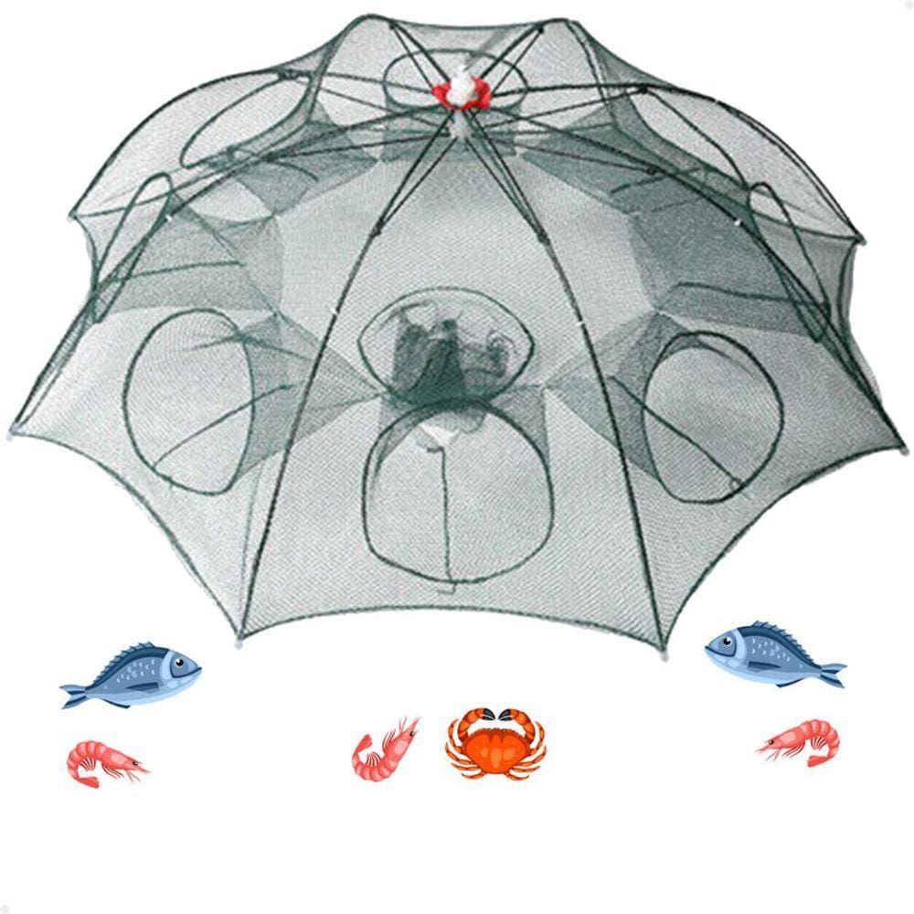 Covo Armadilha Lorben para Camarão Lambari 8 Bocas Guarda Chuva