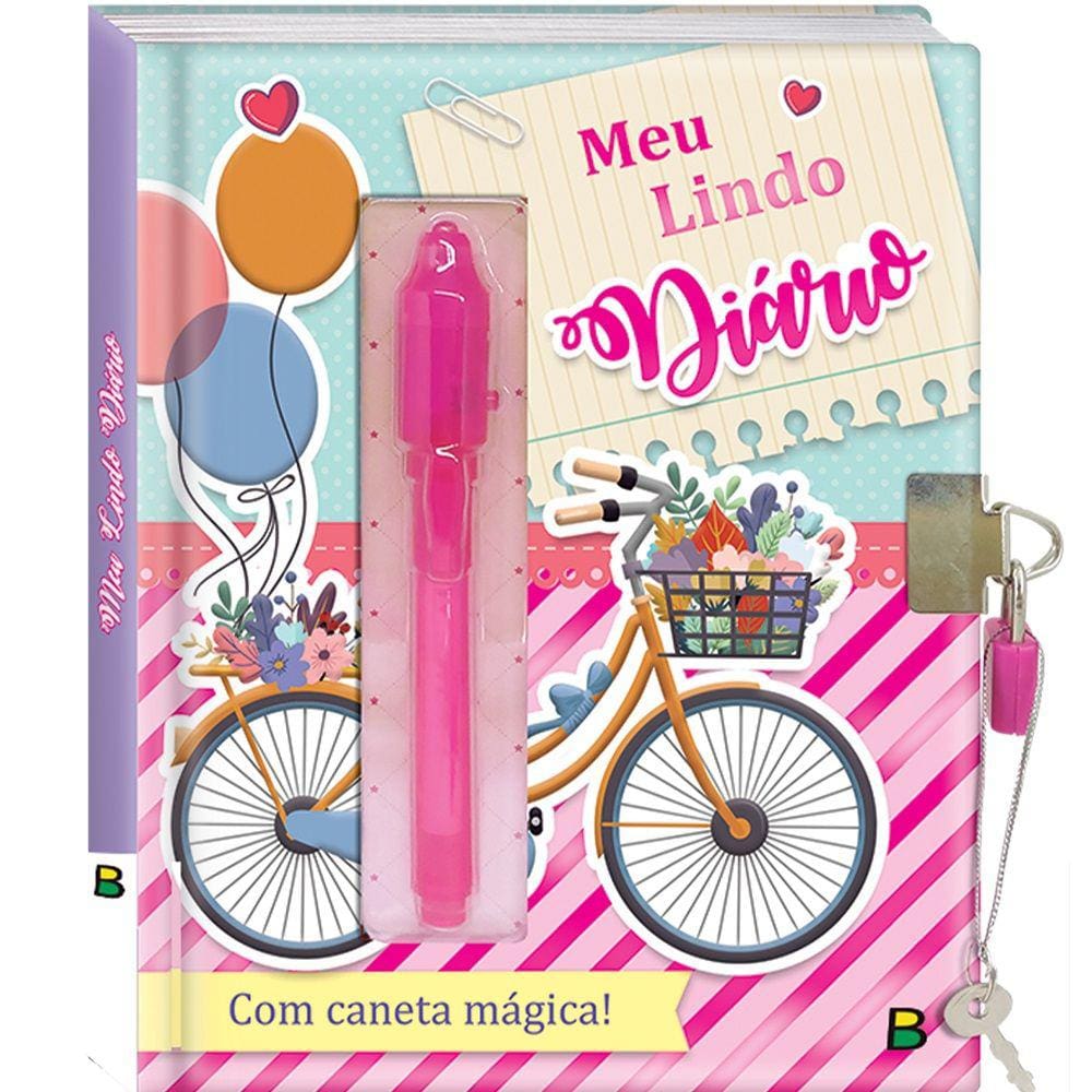 Diário Meus Segredos: Meu Lindo Diário c/ Caneta Mágica Capa Dura TodoLivro