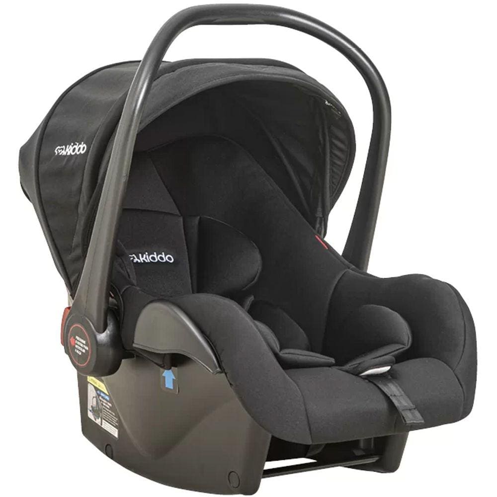 Bebê Conforto Kiddo Casulo Click 0 a 13kg Preto Alça Anatômica Almofada Redutora Capota Retrátil Removível 415