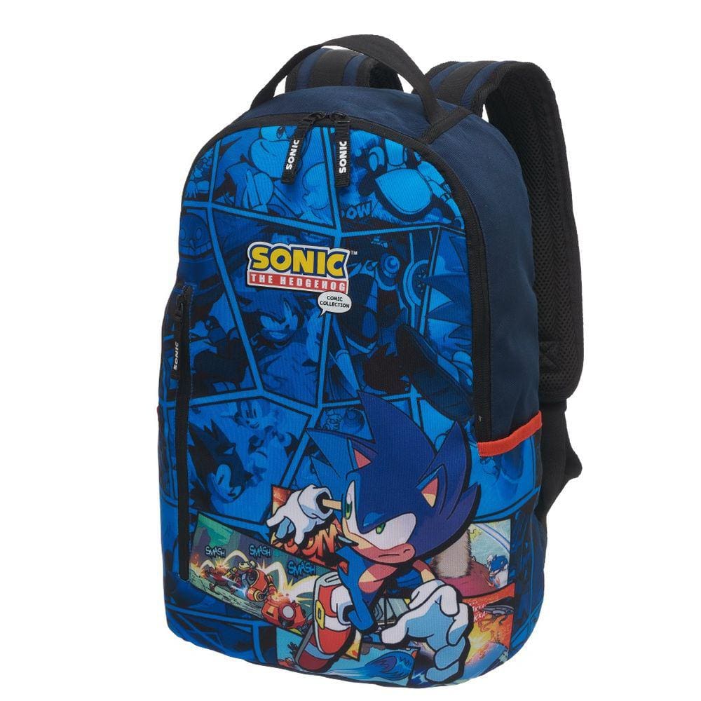 Mochila Infantil Sonic Comic Escolar 2024 Oficial Pacific