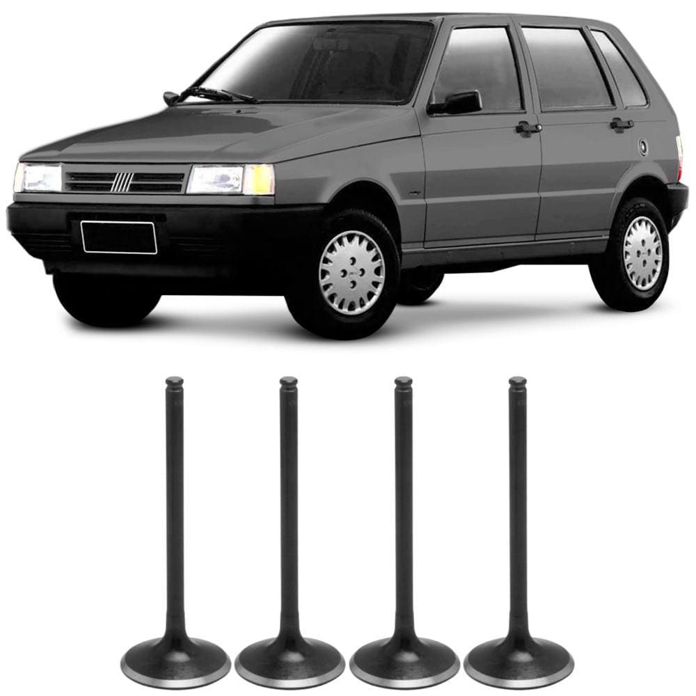 Jogo 4 Válvula Admissão Fiat Fire 1.0 8v 2004 A 2014 Flex