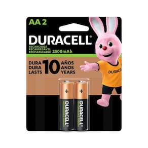Pilha Recarregavel AA 2500MAH (COM 2 Pilhas)