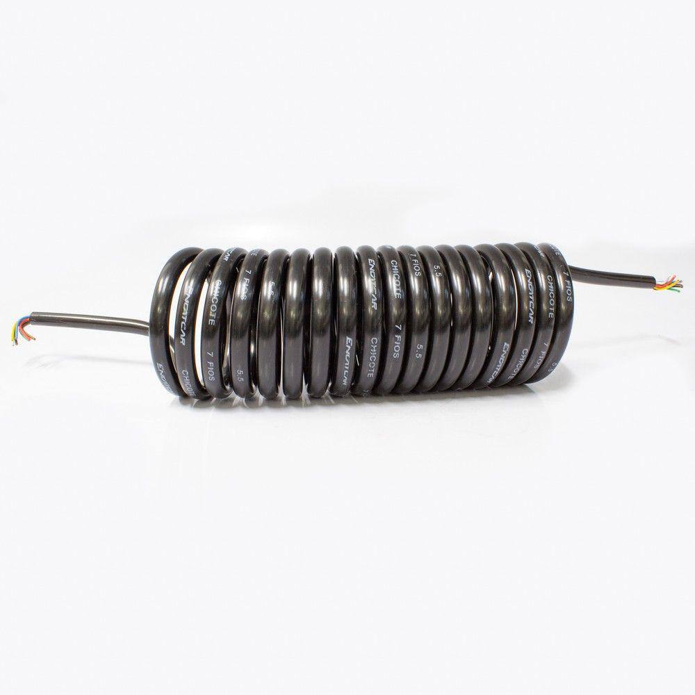 Mangueira Espiral Chicote Elétrico Cavalo Carreta 5,5 Metros - Engatcar - 1042