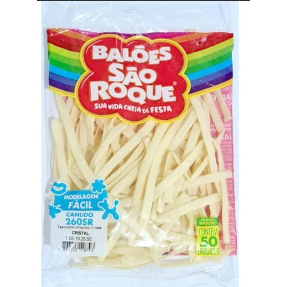 Balao Sao Roque Canudo Trasparente Aniversario Decoraçao