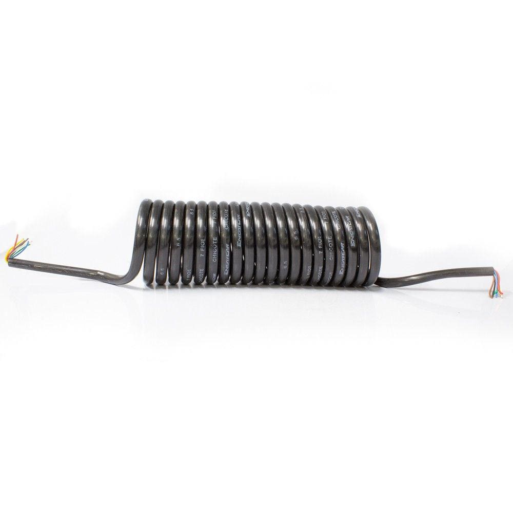 Mangueira Espiral Chicote Elétrico Cavalo Carreta 6,5 Metros - Engatcar - 1043