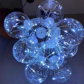 Varal Led 10 Lâmpadas Bola Incandescentes