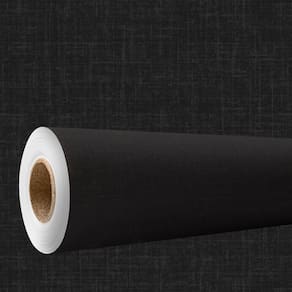 Papel de parede 3D Lavavel efeito tecido linho preto texturizado Decorativo Quarto Sala 6m