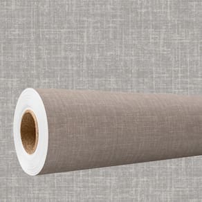 Papel de parede 3D Lavavel efeito tecido linho cinza imita algodão Vinilico Quarto Sala 3m