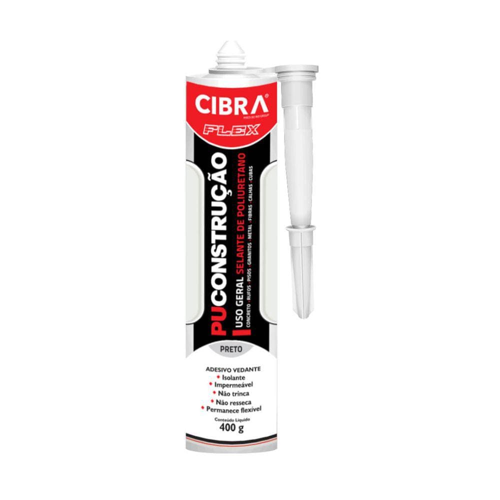 Adesivo Selante Pu 40 Preto 400g Cibraflex